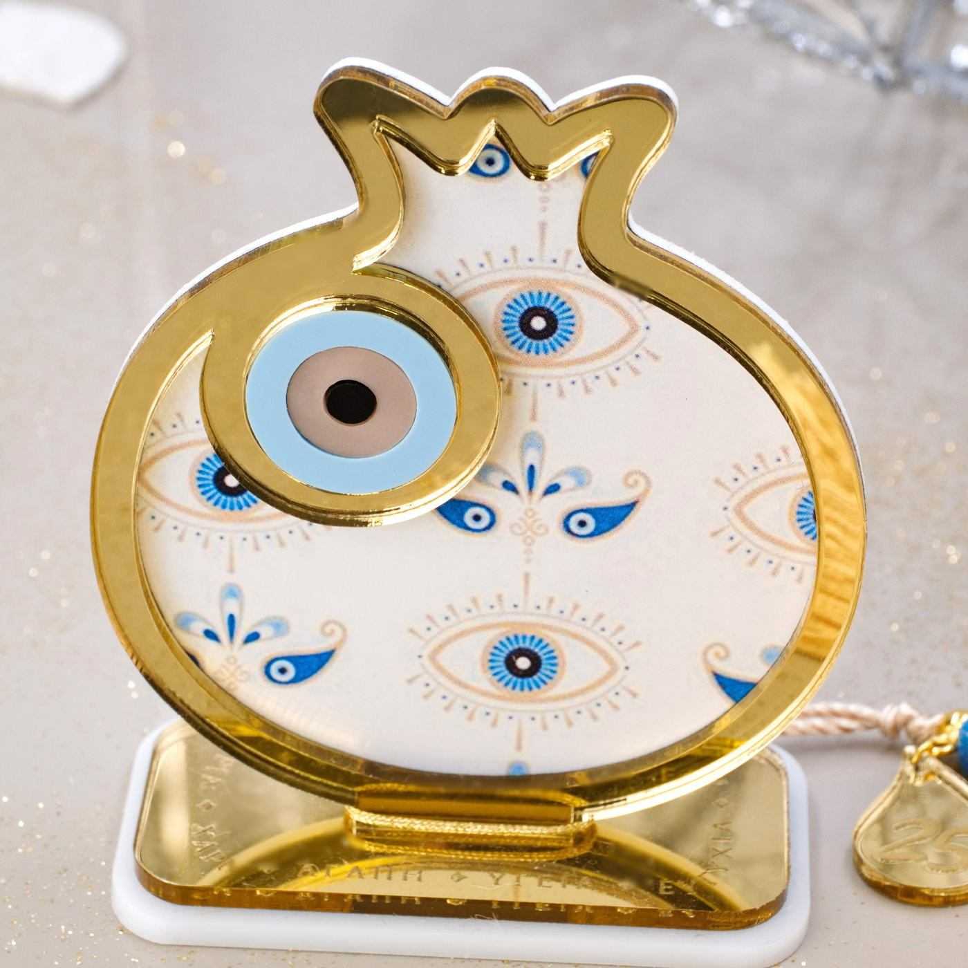 Pomegranate with Evil Eye Lucky Charm — Pendants & charms from Toolittle — additional view 5