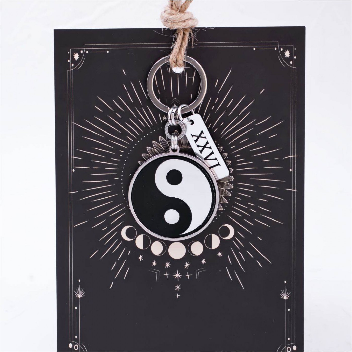 Yin-Yang Men’s Lucky Keychain XXVI — Pendants & charms from Toolittle — additional view 4