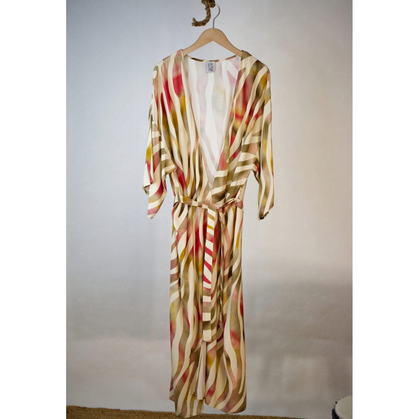KOKKOSAMMOU Maxi caftan - kimono Paros — Dresses from Toolittle — additional view 7