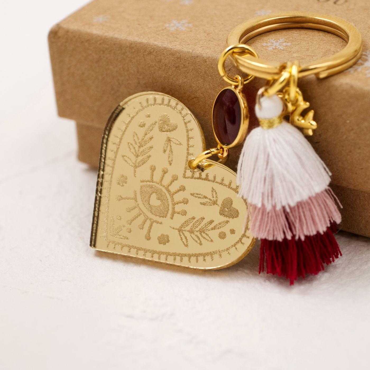 Lucky Heart Keychain in a Box