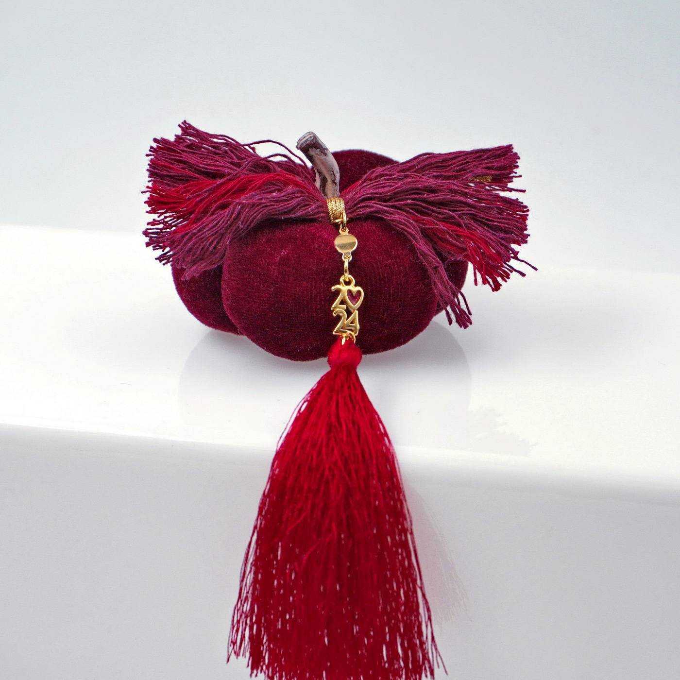 Soft Velvet Lucky Charm Pumpkin — Pendants & charms from Toolittle — additional view 2