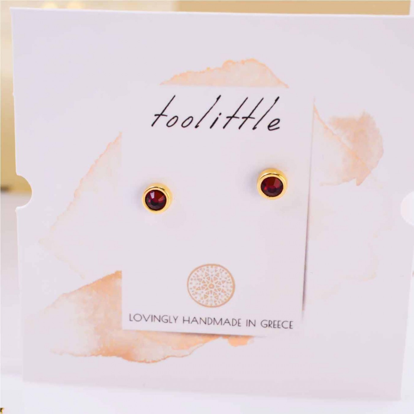 Mini Dots Jewelry: Crystal Earrings — Earrings from Toolittle — additional view 3