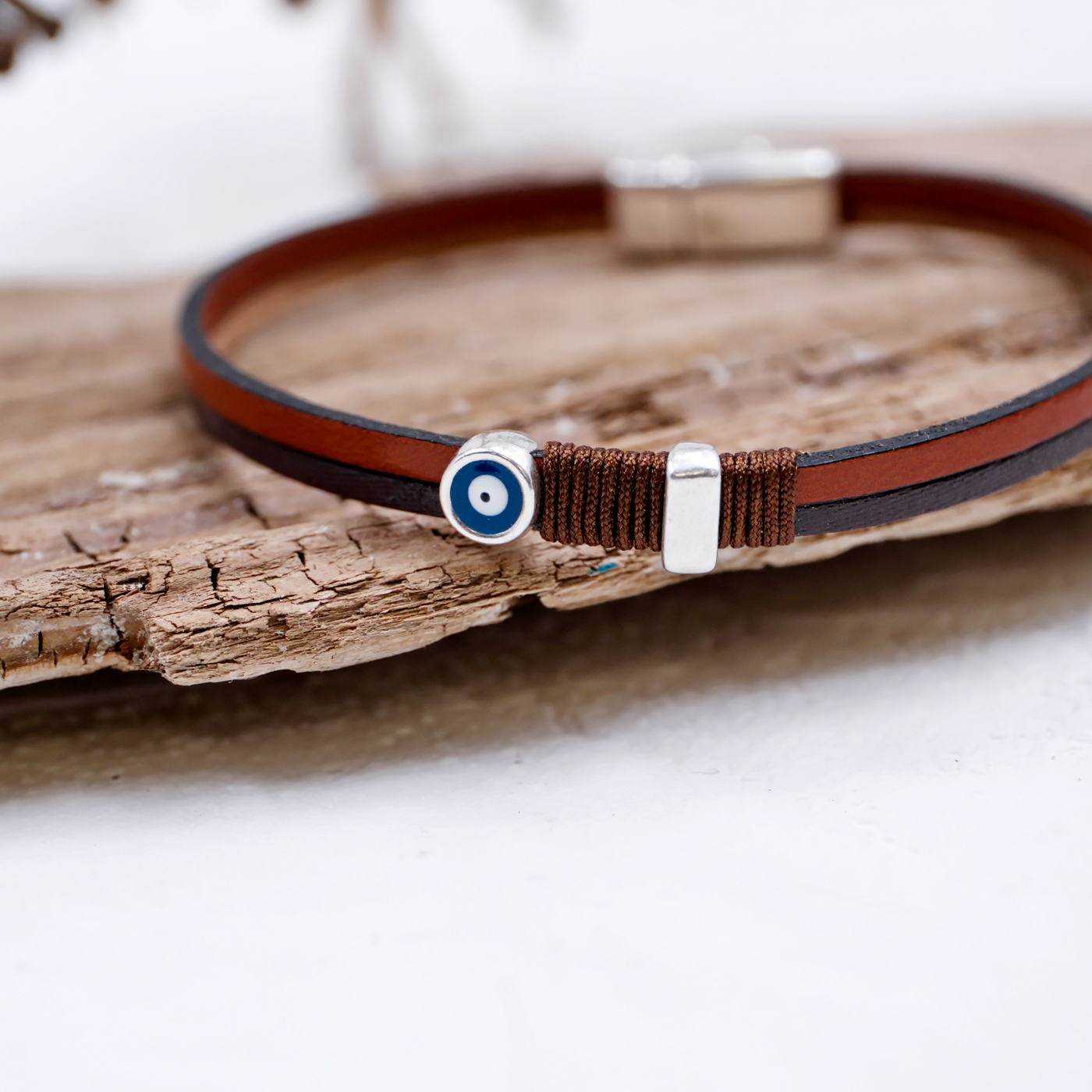 Mati Men's Leather Bracelet