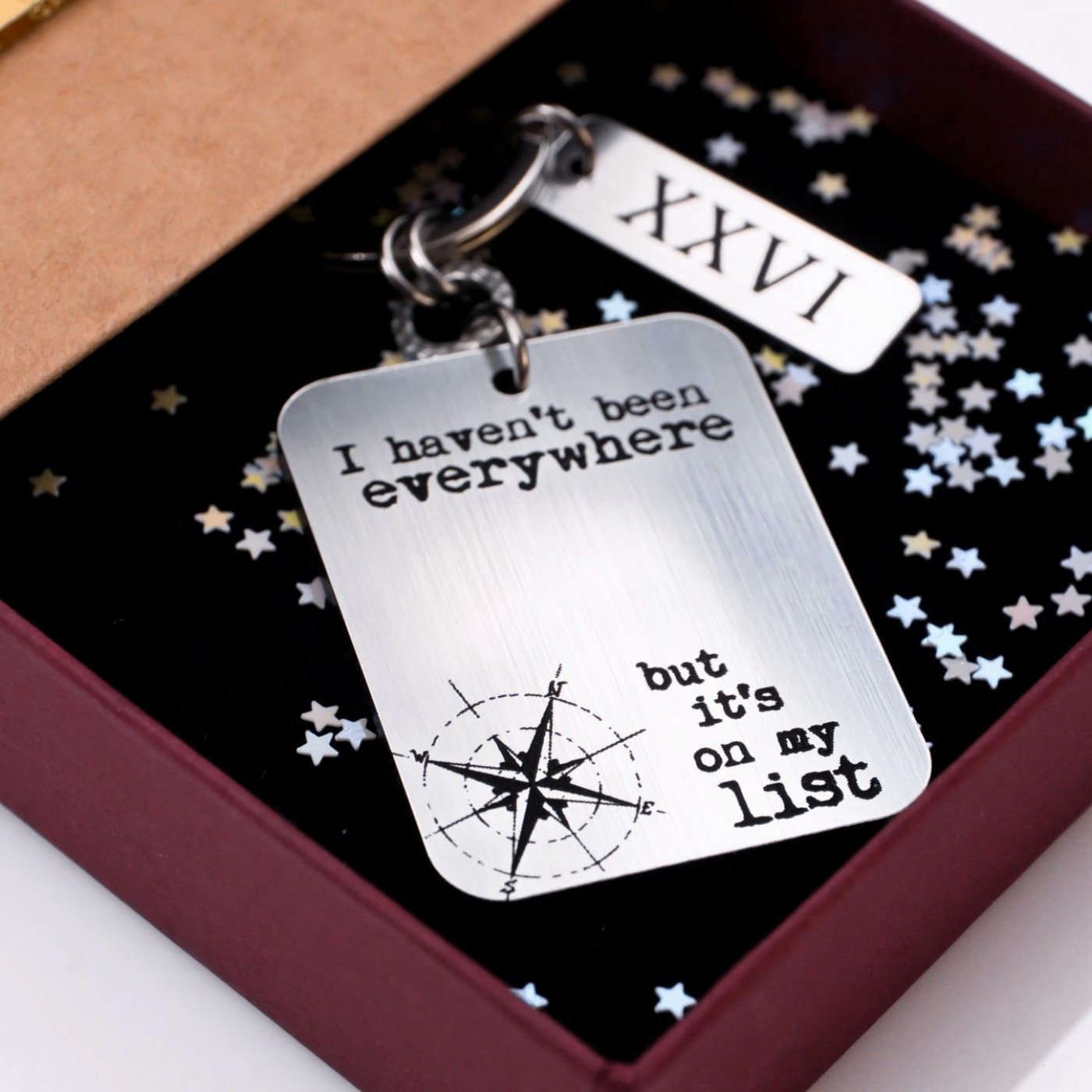 Men’s Lucky Keychain XXVI - Compass — Pendants & charms from Toolittle — additional view 7