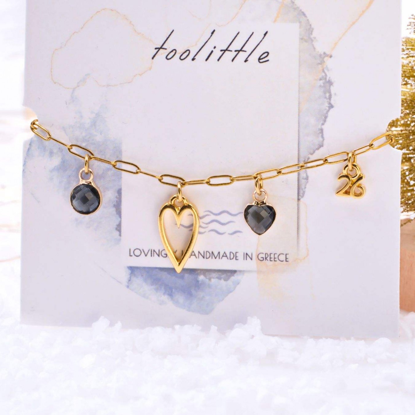 2026 Lucky Bracelet: Crystals & Metal Heart — Pendants & charms from Toolittle — additional view 3