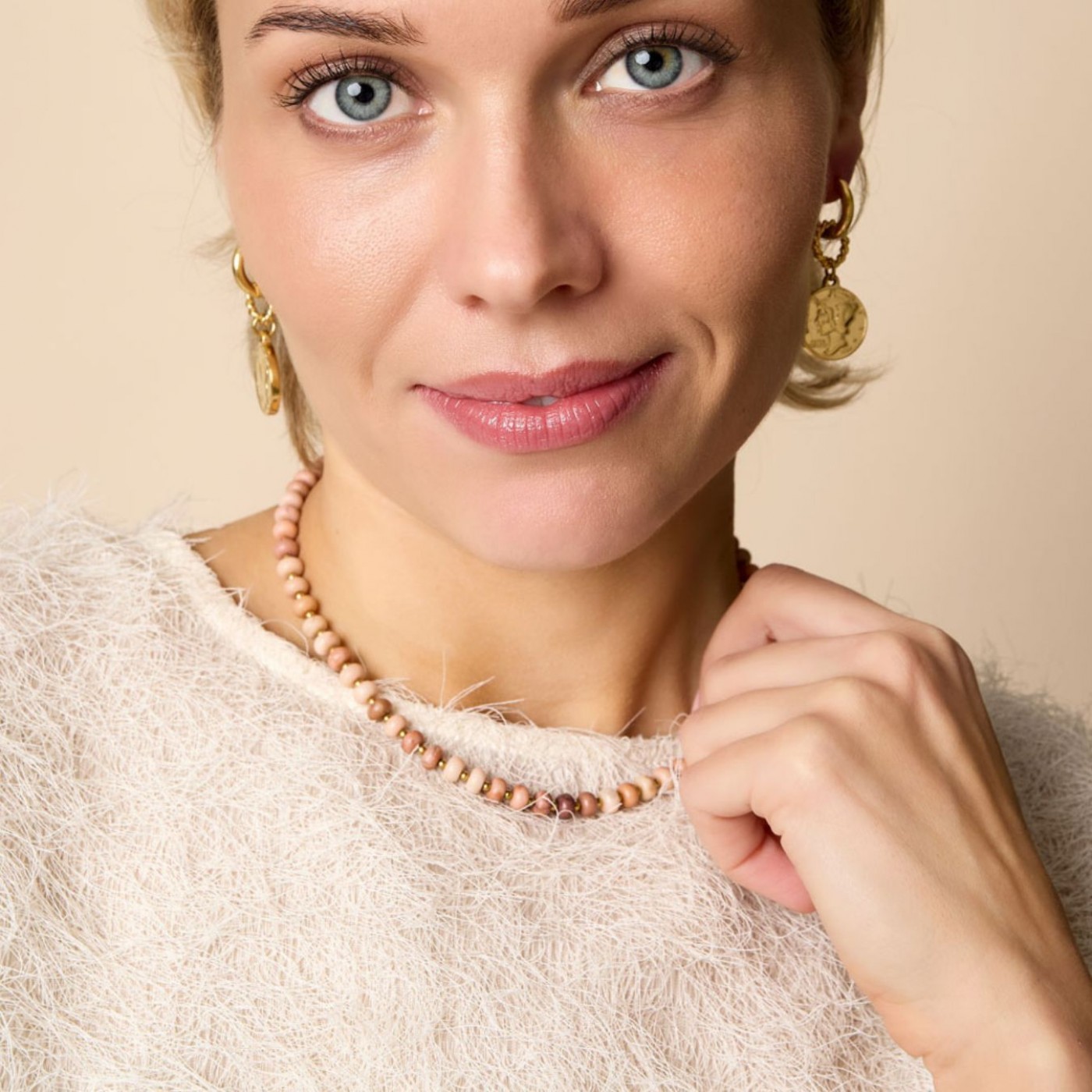 Stainless Steel Jewelry: Handmade Agate Necklace