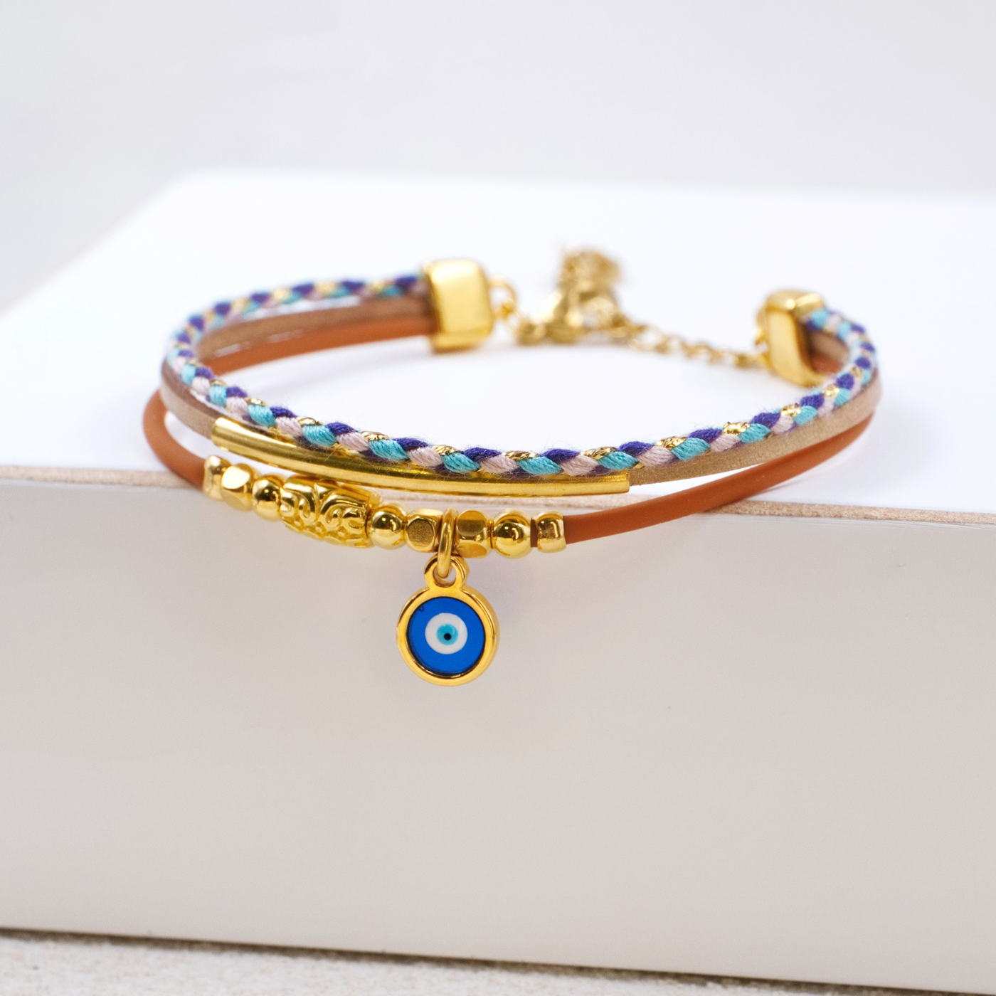 Leather & Cord Women's Bracelet — Bracelets from Toolittle — additional view 2