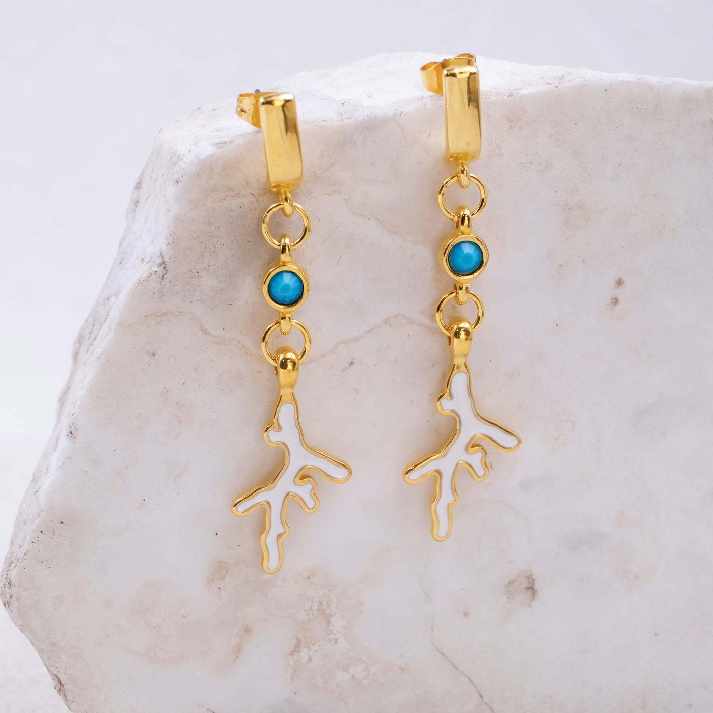 Enamel & Crystal Earrings