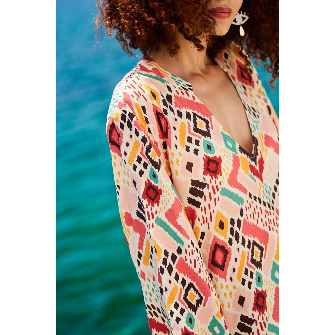 KOKKOSAMMOU Short Kaftan Mexico — Dresses from Toolittle — additional view 2