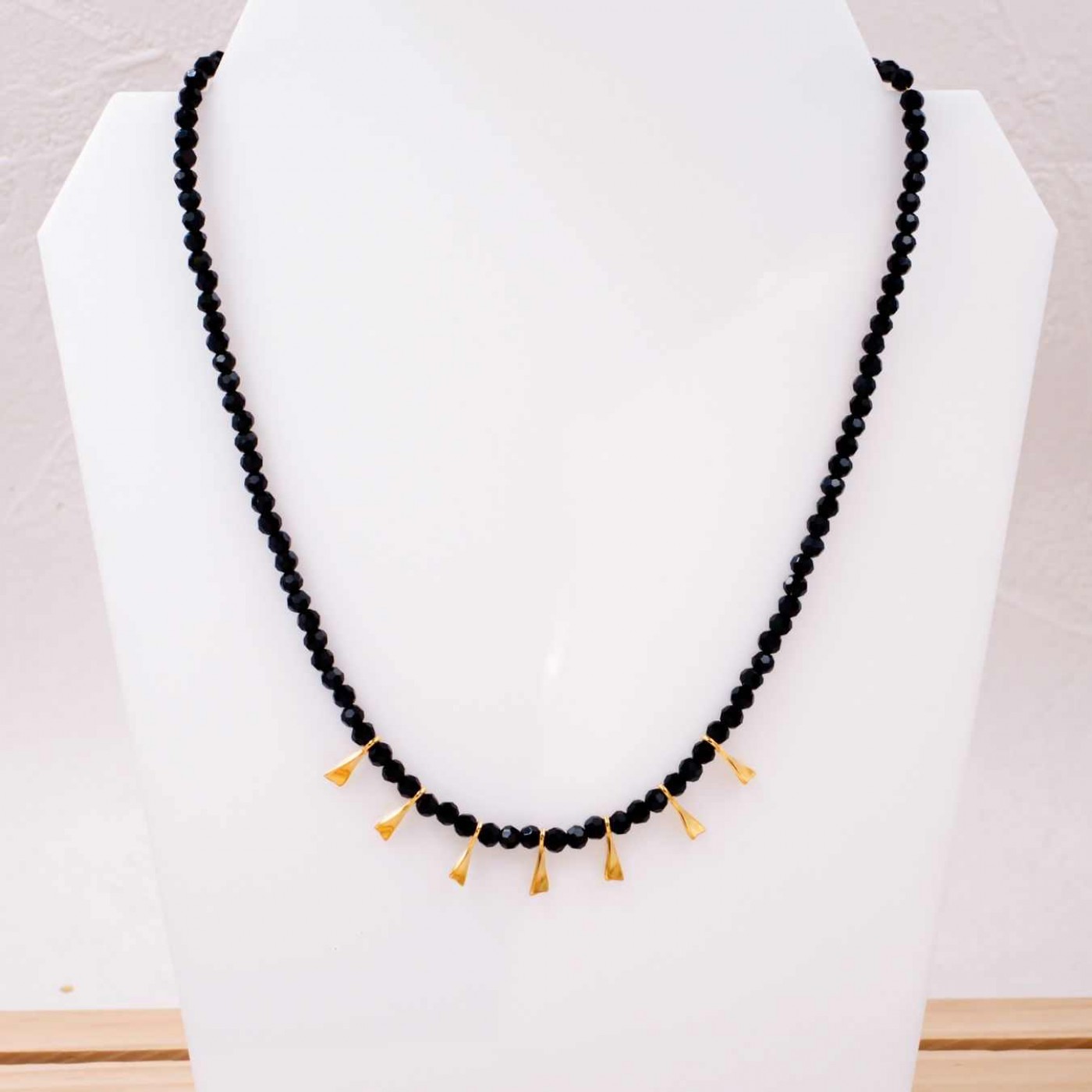 Crystal Jewelry: Handmade Necklace with Gold-plated Parts — Necklaces from Toolittle — additional view 3