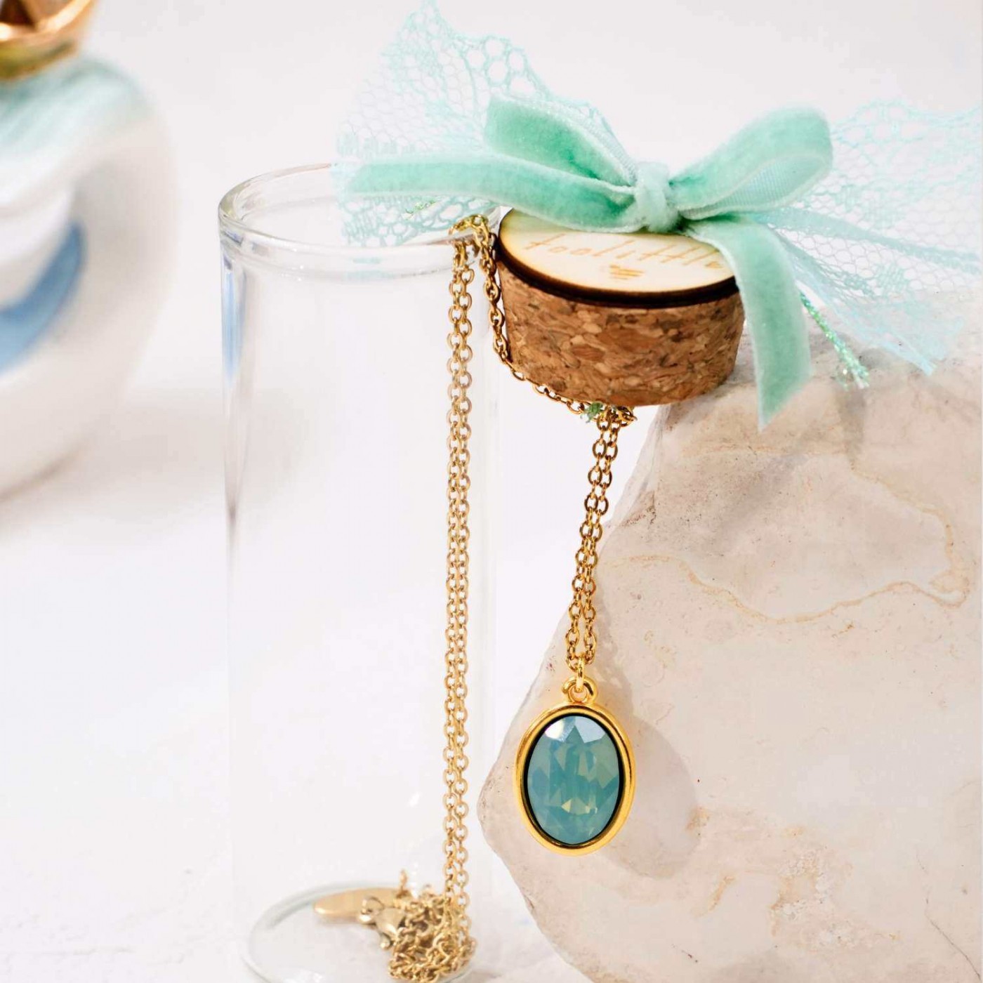 Swarovski Crystal Bottle Necklace — Necklaces from Toolittle — additional view 3