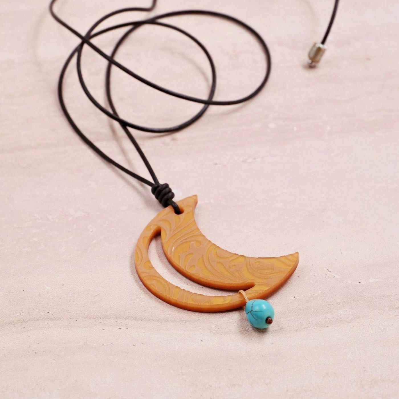 Nature Necklace | Half Moon Pendant — Necklaces from Toolittle — additional view 3