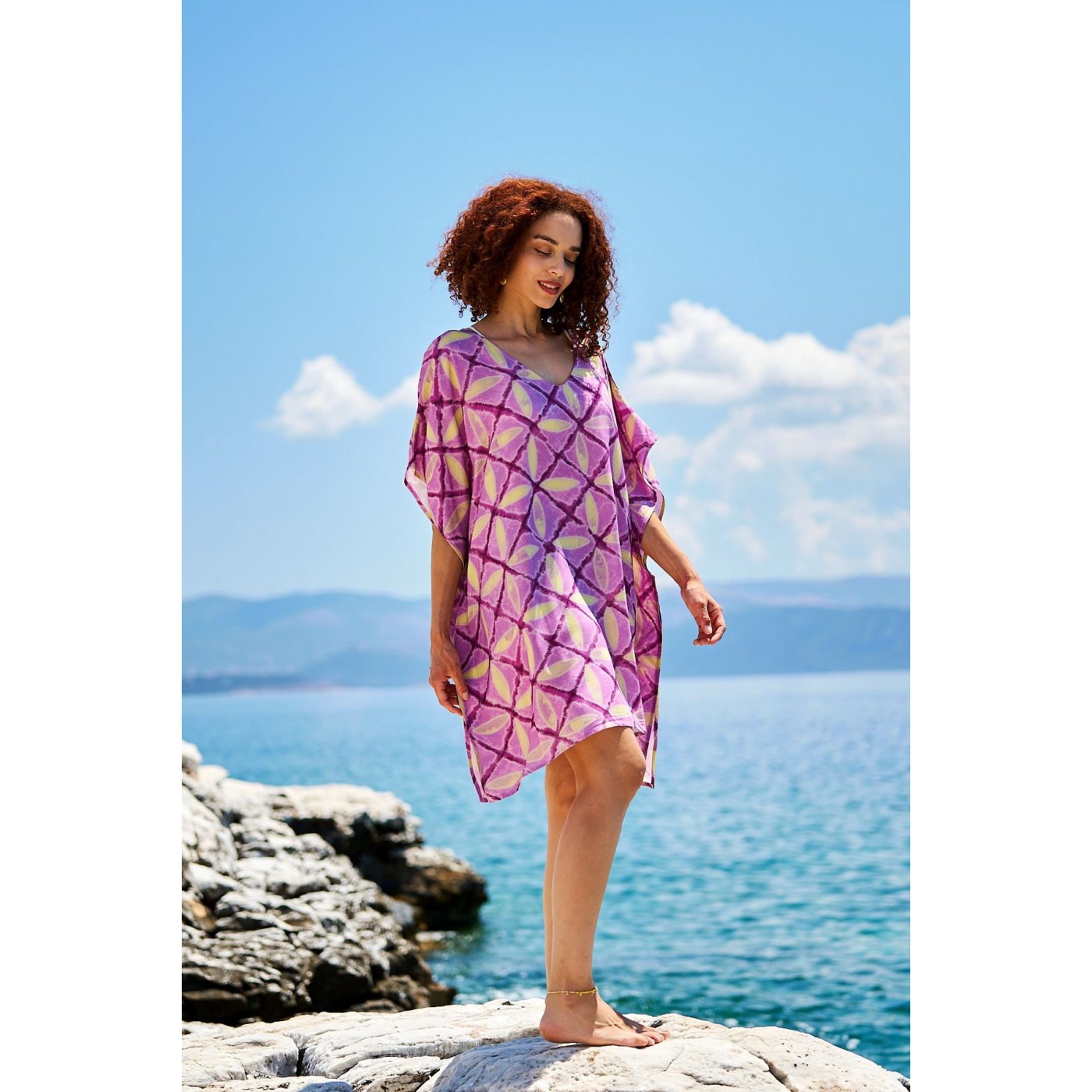 KOKKOSAMMOU Short caftan Corfu — Dresses from Toolittle — additional view 4