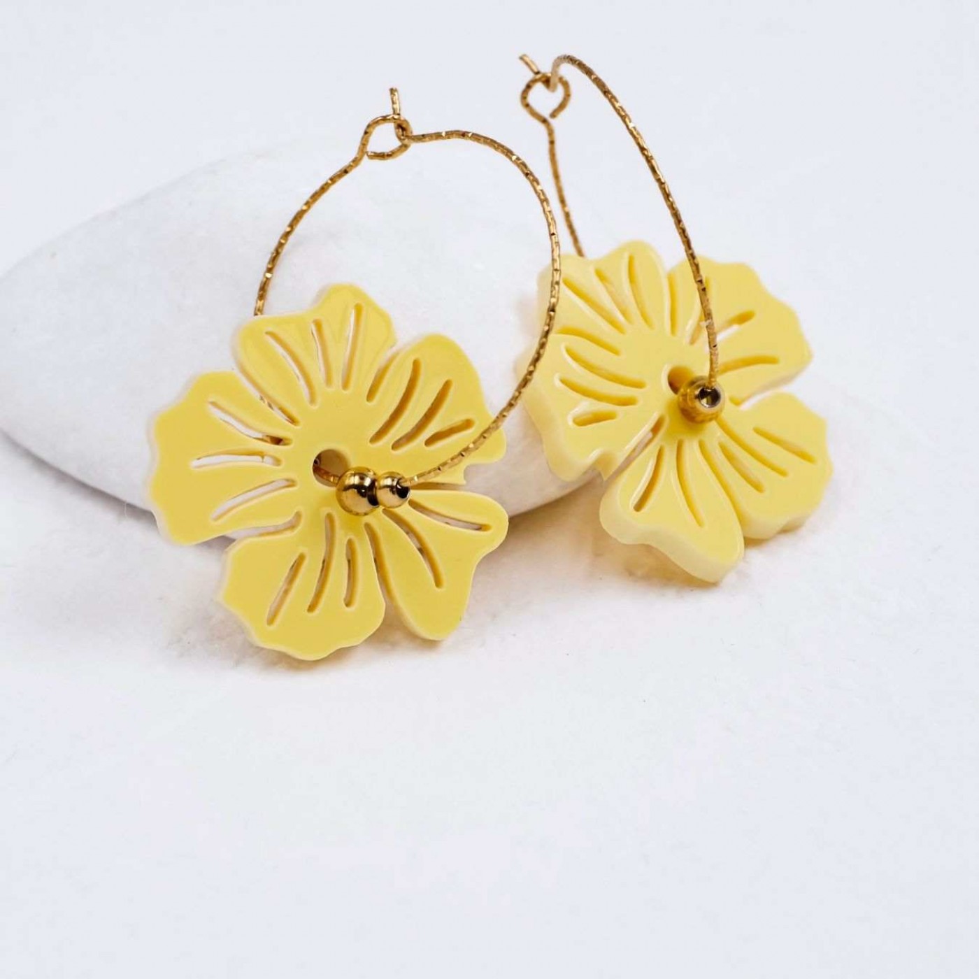 Nature Collection Earrings | Butter Yellow — Earrings from Toolittle — additional view 2