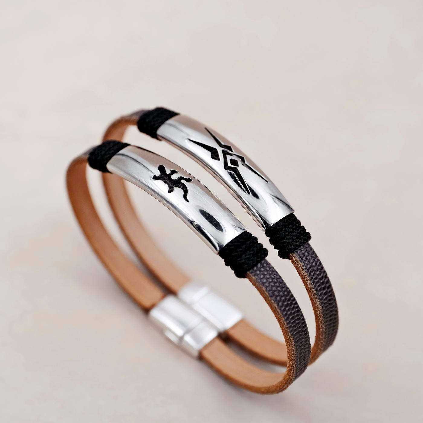 Men's leather bracelet — Bracelets from Toolittle — additional view 2