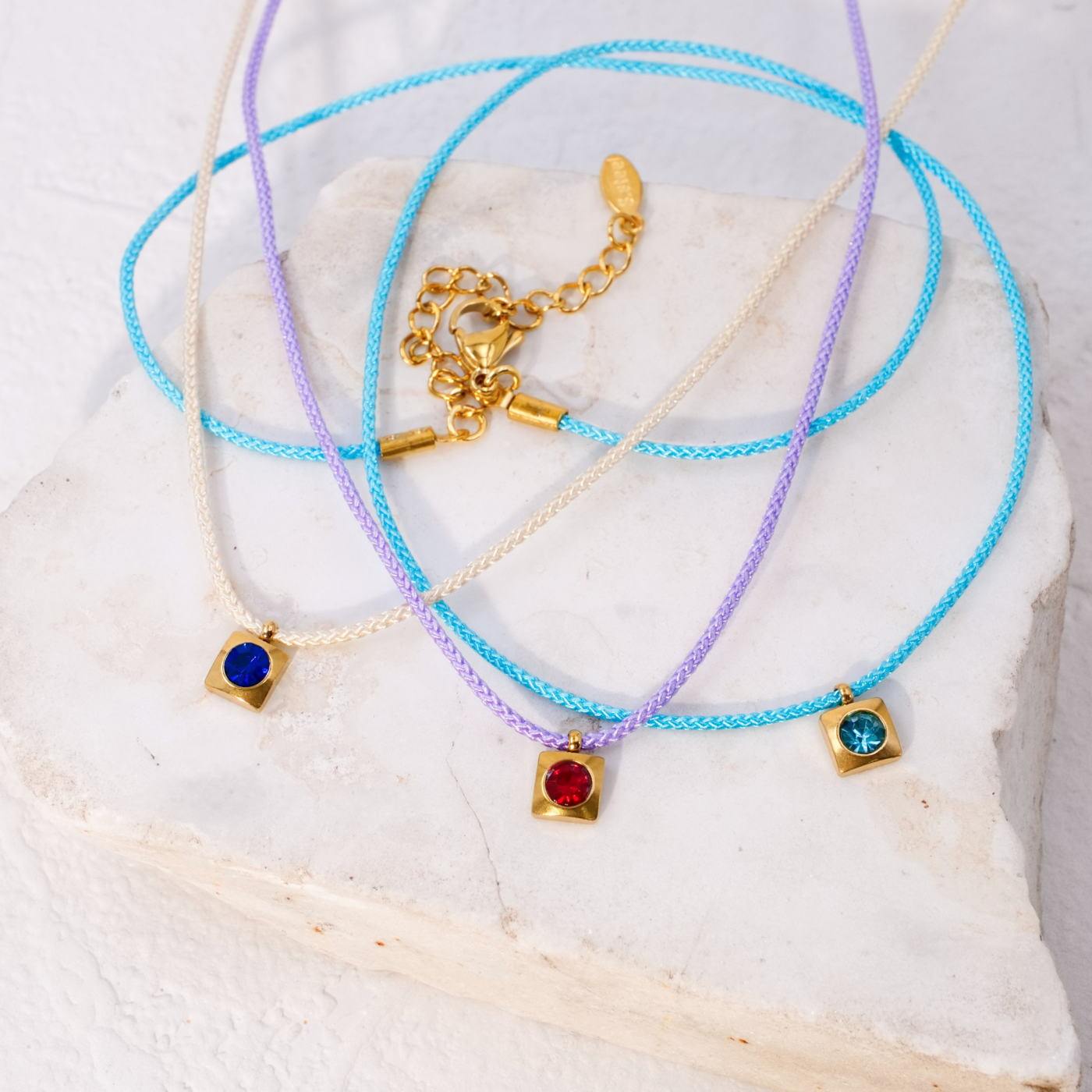 Short Necklace with Crystal — Necklaces from Toolittle — additional view 3