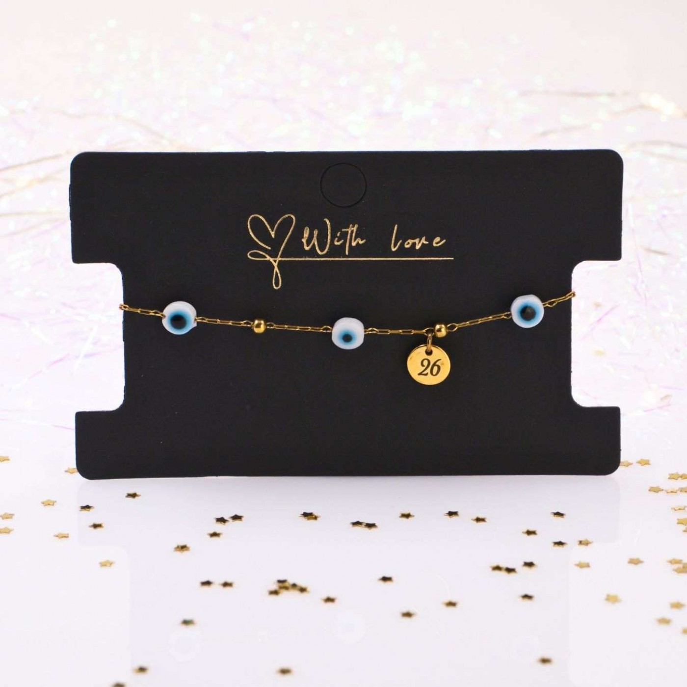 Stainless Steel Jewelry: 2026 Evil Eyes Lucky Bracelet — Pendants & charms from Toolittle — additional view 2