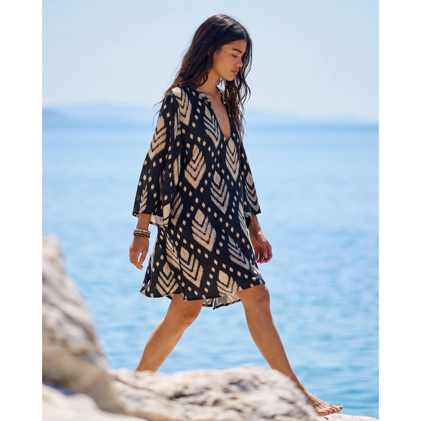 KOKKOSAMMOU Short caftan Samothraki — Dresses from Toolittle — additional view 4