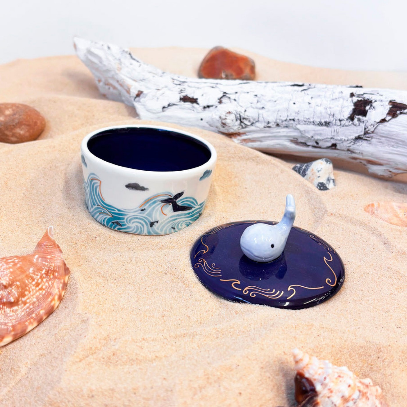 By The Sea Whale Trinket Pot — Ceramics & pottery from Toolittle — additional view 2