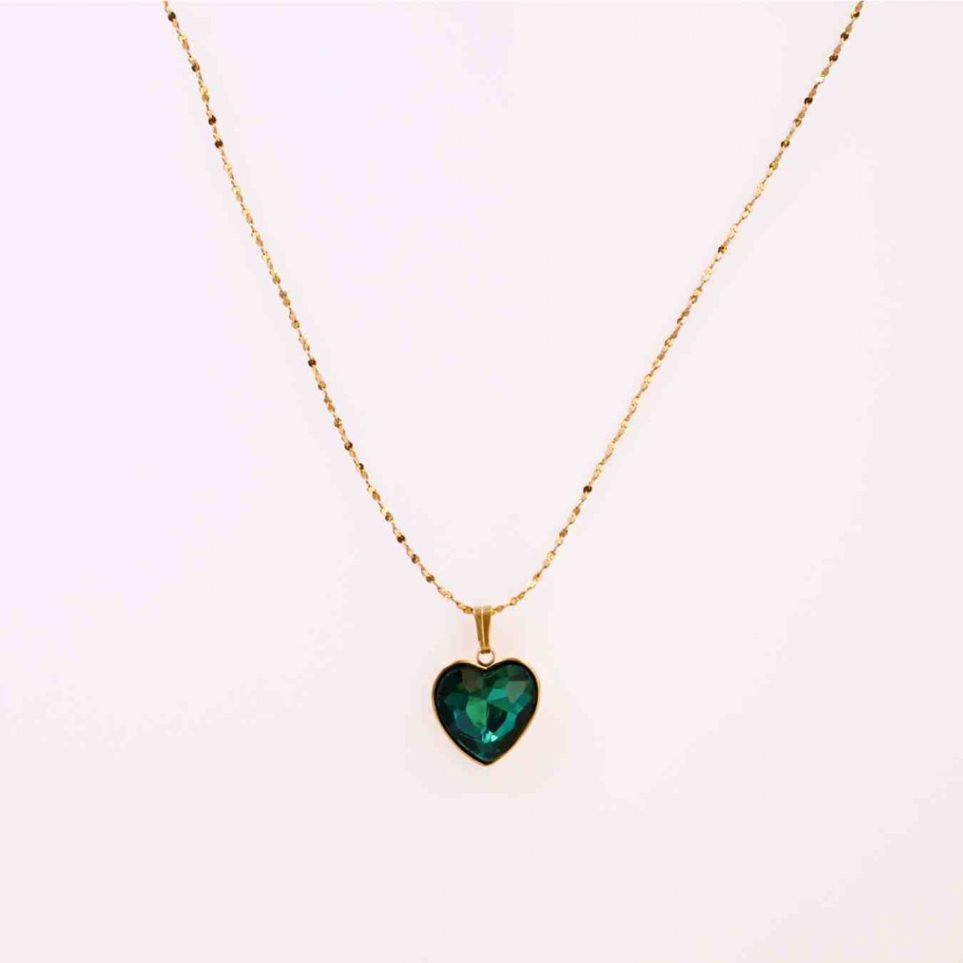 Stainless Steel Necklace - Crystal Heart — Necklaces from Toolittle — additional view 3