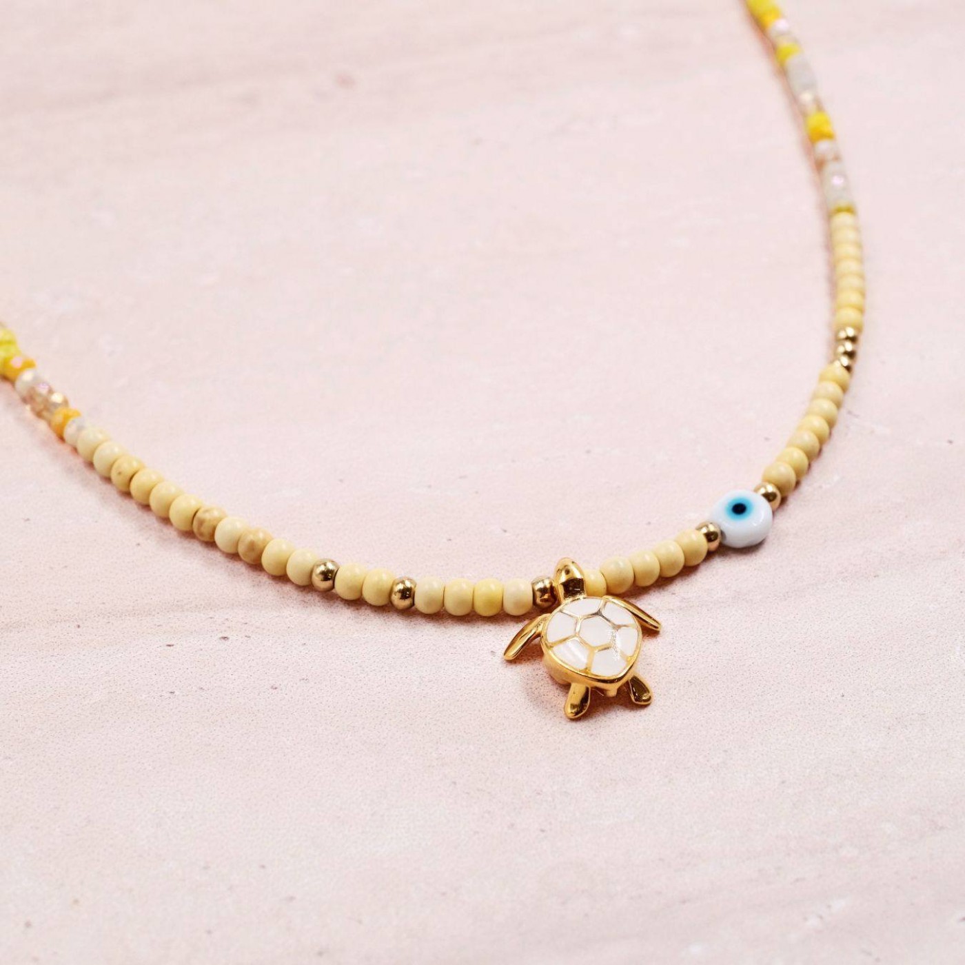Enamelled Sea Turtle Necklace - Color Option — Necklaces from Toolittle — additional view 4