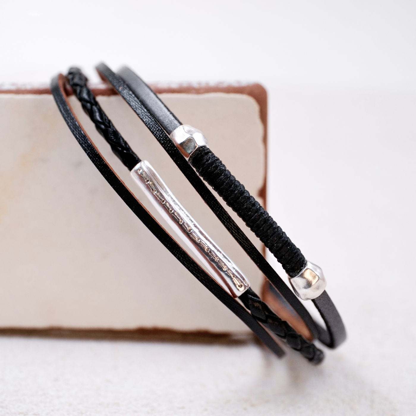 Leather Men's Bracelet — Bracelets from Toolittle — additional view 3