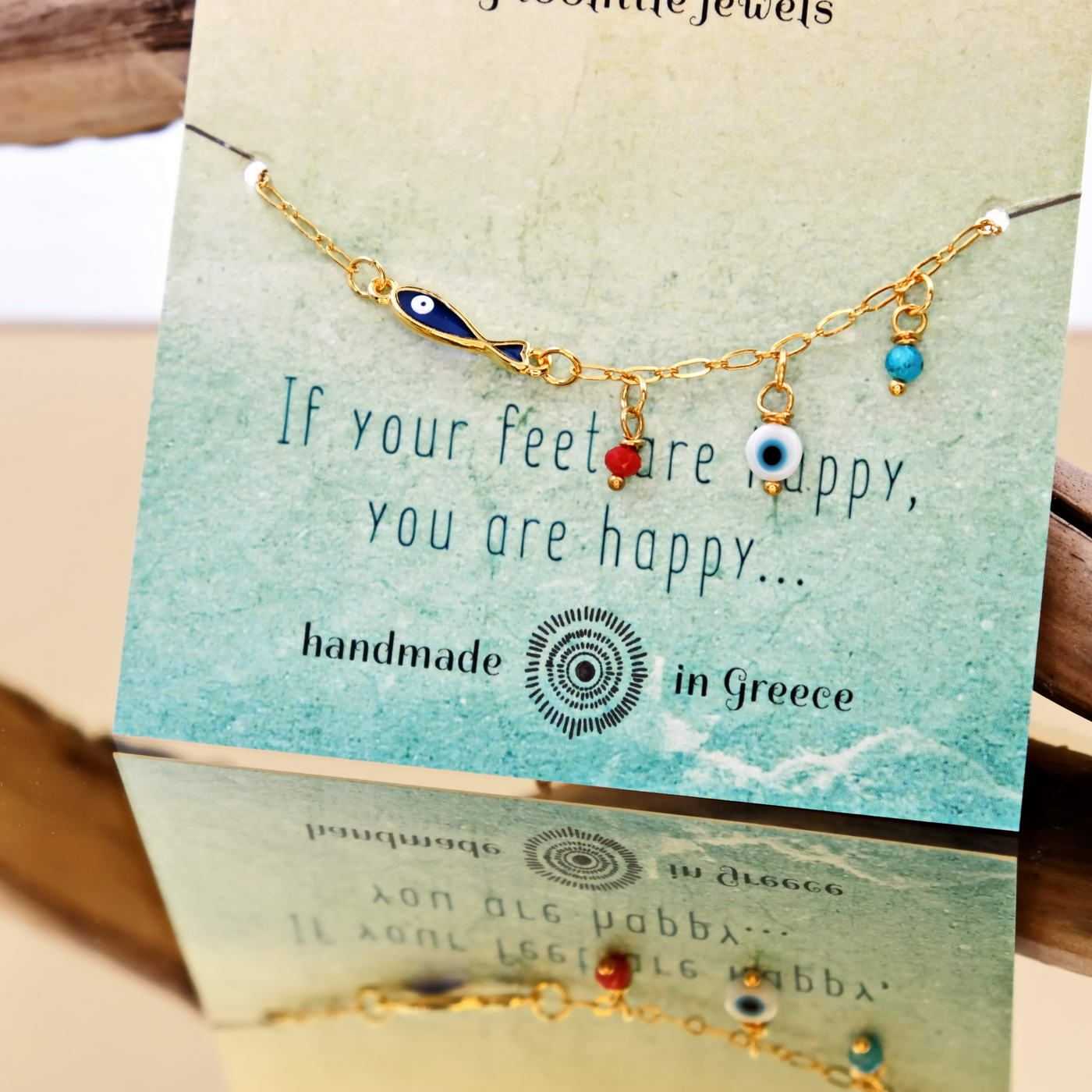 Happy Sea Anklet with enamel — Anklets from Toolittle — additional view 3