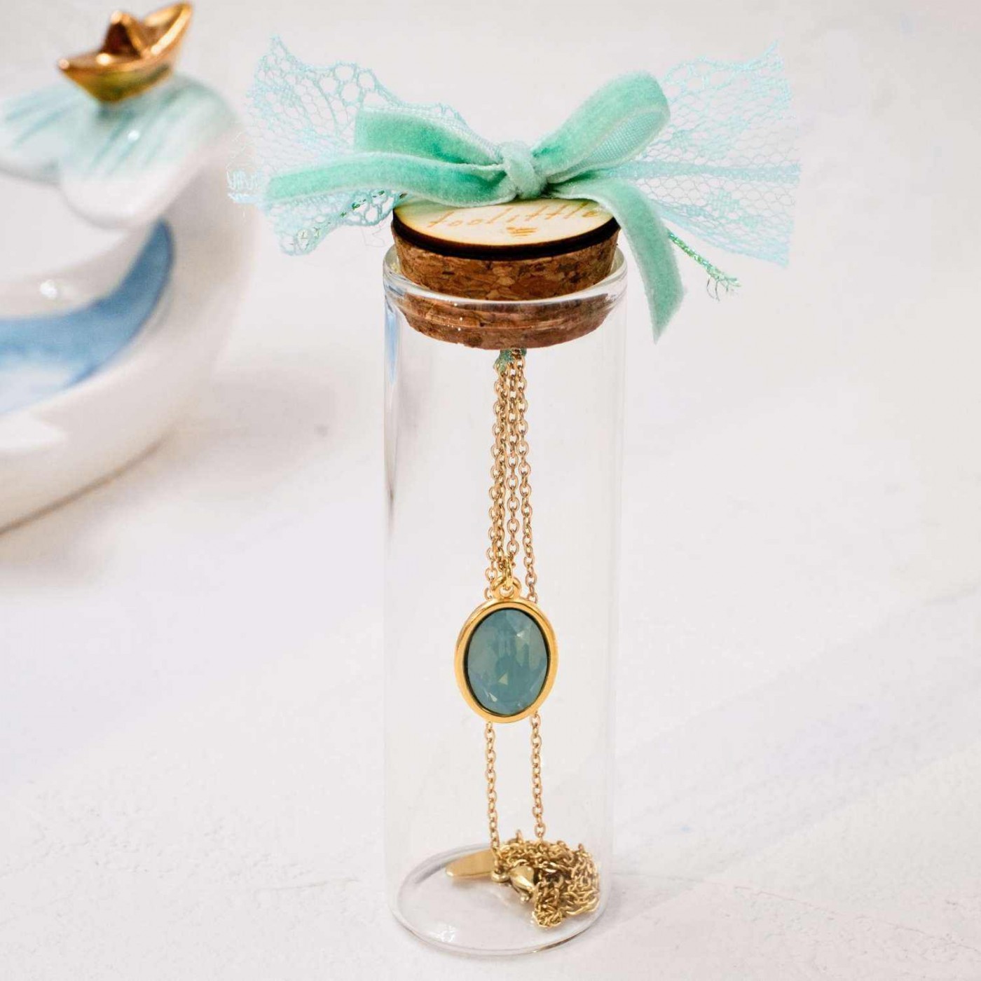 Swarovski Crystal Bottle Necklace — Necklaces from Toolittle — additional view 2