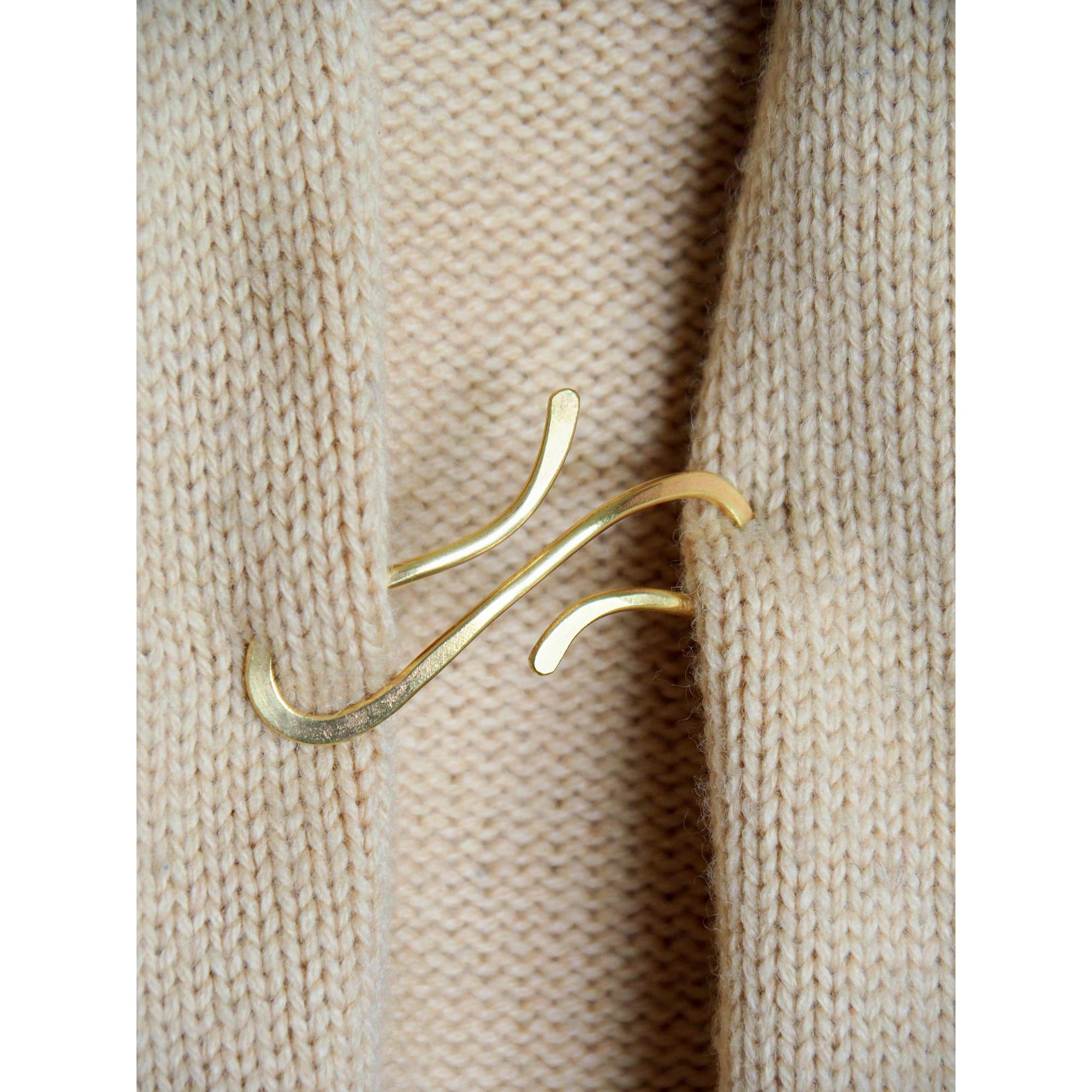 Brass Wire Cardigan clip