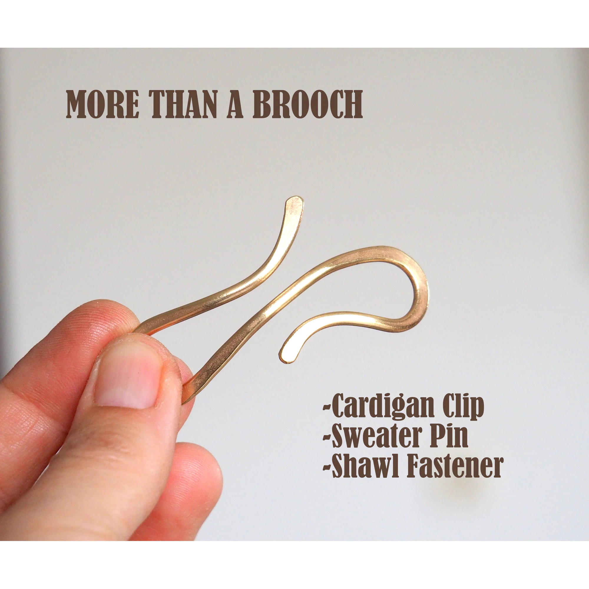 Brass Wire Cardigan clip
